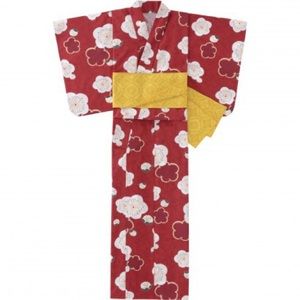 Uniqlo yukata in red